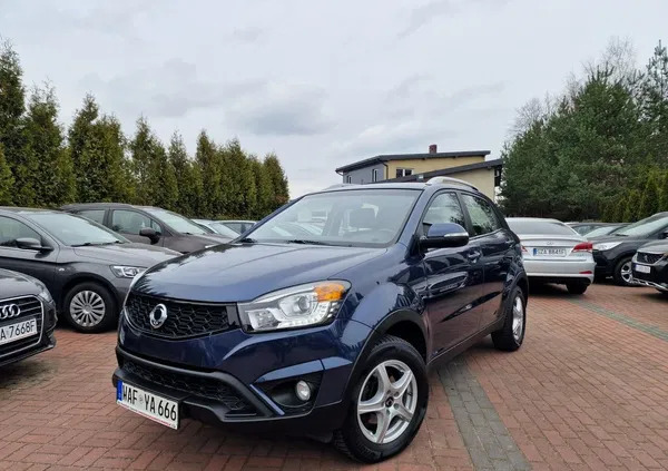 śląskie SsangYong Korando cena 31900 przebieg: 145000, rok produkcji 2013 z Kosów Lacki